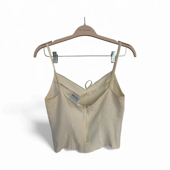 Vintage Lace Tie Front Cami – y2k Soft Cottagecore size large - Picture 2 of 3